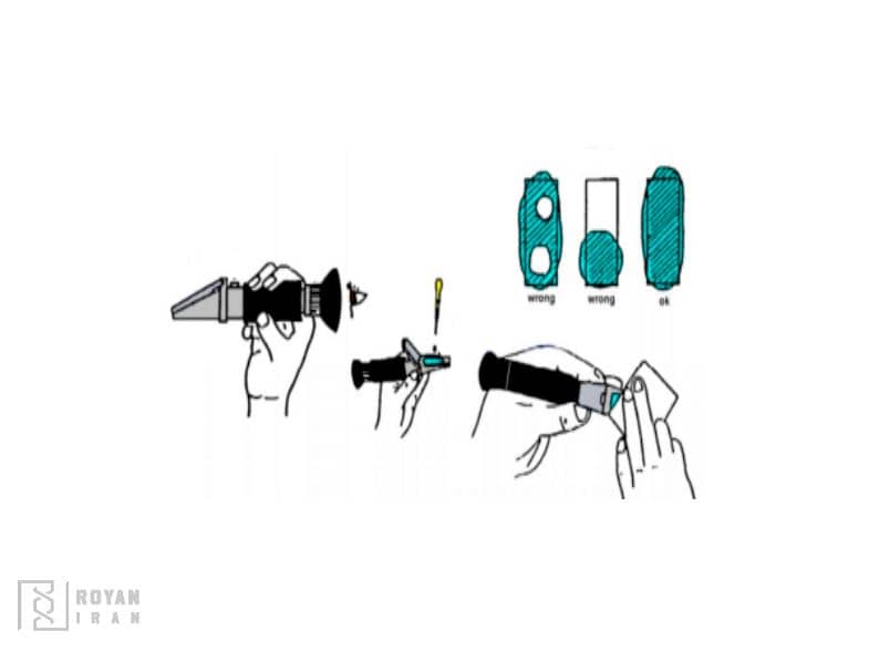 نحوه استفاده از رفرکتومتر
